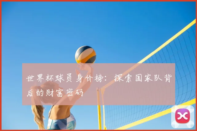 世界杯球员身价榜:探索国家队背后的财富密码